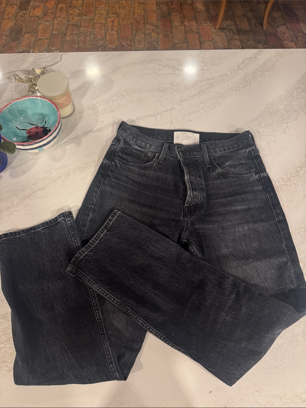 MOTHER black Tomcat Ankle Jeans